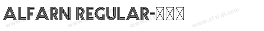 Alfarn Regular字体转换
